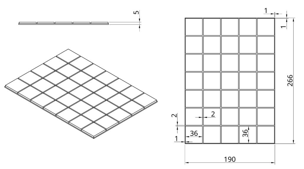 XXL LCD technical drawing